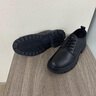 奧康（Aokang）男鞋秋季新款休閑皮鞋男透氣韓版商務(wù)工裝鞋子男士百搭厚底增高鞋 紅棕【運動(dòng)鞋碼】 41 曬單實(shí)拍圖