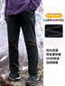 拓路者山貓軟殼褲男士考杜拉防磨耐刮戶(hù)外爬山登山長(cháng)褲加絨休閑直筒褲子 曬單實(shí)拍圖