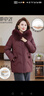 雪中飛中老年媽媽羽絨服女2025冬季高級感新款加厚中長(cháng)款大碼外套 黑咖色 3XL (180) 建議125-140斤 曬單實(shí)拍圖