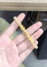 中國黃金（CHINA GOLD）金錢(qián)珠黃金手鏈女足金貔貅六字真言瑪瑙手串教師節生日禮物送女友 今/次日達*貔貅金錢(qián)珠六字真言手鏈 約0.73g 曬單實(shí)拍圖