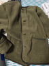 MUJI大童 抓絨 無(wú)領(lǐng)開(kāi)衫 兒童外套男童女童 25年冬季 童裝CB1PNA5A 卡其綠 130 /64A 曬單實(shí)拍圖