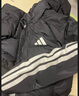 阿迪達(dá)斯adidas 男服 保暖長款冬裝三條紋休閑連帽羽絨服 JG3840 L 曬單實拍圖