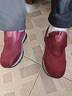 足力健艾爸爸老人鞋女大腳骨寬胖腳奶奶鞋健步鞋大碼42秋季冬季防滑媽媽鞋布鞋 A925棗紅【升級加絨款】 （送襪子 36 （送襪子） 曬單實(shí)拍圖