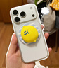 PopSockets【完美一日】泡泡騷x Second Morning早安檸檬聯(lián)名系列手機支架氣囊防摔指環(huán)扣便攜磁吸圓啪嗒 戳戳小檸檬+藍白條紋啪嗒盤 曬單實拍圖