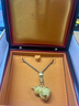 老鋪黃金古法手工足金花絲葫蘆（2號(hào)）吊墜（配繩） 金重約24.2g 曬單實(shí)拍圖