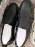 駱駝皮鞋男士商務(wù)休閑鞋軟底軟皮爸爸懶人鞋子W932263660黑色41 曬單實(shí)拍圖