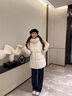 雅鹿【90高蓬鵝絨】羽絨服女款2025秋冬高定級潮流收腰版時(shí)尚外套 淺瓷米 【90高蓬鵝絨】 S 建議90斤-105斤 曬單實(shí)拍圖