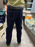 巴拉巴拉童裝兒童褲子男童長(cháng)褲秋冬裝寶寶直筒褲加絨時(shí)尚潮酷 牛仔深藍88301 150 曬單實(shí)拍圖