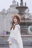 JIOESC披肩女外搭氣質(zhì)2025年新款云南旅游民族風(fēng)波西米亞針織紗巾披風(fēng) 米白色 【180cm*90cm】 曬單實(shí)拍圖