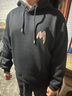 真維斯美式潮牌衛衣男連帽春秋季寬松大碼男士外套2025新款休閑長(cháng)袖上衣 【加絨款】黑色(星際徽章) 加絨 XL (180) (不起球不掉色) 曬單實(shí)拍圖