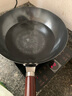 九陽(yáng)（Joyoung）炒鍋鐵鍋無(wú)涂層精鐵鍋炒菜鍋爐灶通用32cm帶蓋CF32-C121 曬單實(shí)拍圖