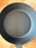 九鑄26cm深煎鍋鑄鐵鍋加厚平底鍋生鐵無(wú)涂層不粘鍋燃氣灶電磁爐煎炒鍋 曬單實(shí)拍圖