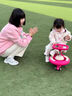 兒童防側翻靜音扭扭車(chē)1-6男女兒童寶寶玩具車(chē)溜溜滑滑靜音燈光輪 嫣紅色+閃光靜音輪+音樂(lè )燈光H1+HS 曬單實(shí)拍圖