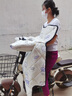 貝初眾【升級工藝，加厚更保暖】電動(dòng)車(chē)擋風(fēng)被冬季加厚加絨電瓶車(chē)踏板通用防潑水防曬保暖防風(fēng)雨罩 【側翼加寬加大】防風(fēng)把+保暖耐用 防風(fēng)防曬安裝便捷不挑車(chē)型 曬單實(shí)拍圖