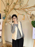 波司登（BOSIDENG）25年新款輕薄羽絨服女短款90絨V領(lǐng)葫蘆紋保暖內搭馬甲B250130006 【推薦】秘釉色7475-淡系極簡(jiǎn) XS 155/80A 體重約100斤以?xún)?曬單實(shí)拍圖