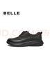 百麗（Belle）厚底商務(wù)鞋男2025秋季新商場(chǎng)同款羊皮革休閑皮鞋8XG01CM5 黑色 39 (245mm) 曬單實(shí)拍圖