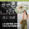 蕉下（beneunder）防紫外線(xiàn)遮陽(yáng)傘三折雙層黑膠晴雨傘防曬傘BM664月霧 曬單實(shí)拍圖