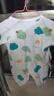 貝瑞加（Babyprints）寶寶連體衣2件裝新生兒蝴蝶衣系帶純棉四季款長(cháng)袖內衣 綠66 曬單實(shí)拍圖
