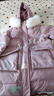 G.DUCKKIDS女童羽絨服中長(cháng)款加厚冬裝新款中大童女孩洋氣小學(xué)生兒童外套免洗 桃粉 130cm 曬單實(shí)拍圖