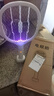 電蚊拍滅蚊燈滅蚊拍家用三合一充電式自動(dòng)誘蚊強力驅蚊器蒼蠅拍 金剛電蚊拍 白色 曬單實(shí)拍圖