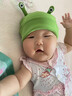 DUTRIEUX嬰兒帽子春秋胎帽新生兒超萌可愛(ài)帽子0-3-12月男女寶寶幼兒護囪門(mén) 綠色-天線(xiàn)寶寶胎帽（有彈性） 曬單實(shí)拍圖