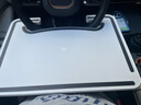 一粒車(chē)載小桌板方向盤(pán)筆記本電腦支架前排辦公汽車(chē)主駕折疊便攜餐桌子 白色【9檔角度調節/加厚穩固】 曬單實(shí)拍圖