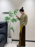 布符旗袍上衣2025年秋季新品寶相花偏襟明線(xiàn)設計手工盤(pán)扣日常百搭 敦煌 S 曬單實(shí)拍圖