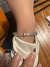 老銀匠s999足銀大童銀鐲子光面男女寶寶銀手鐲滿(mǎn)月周歲禮嬰兒小孩銀手鐲 曬單實(shí)拍圖