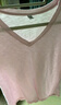 優(yōu)衣庫(kù)女裝竹節(jié)紗V領(lǐng)T恤/短袖棉白T上衣打底內(nèi)搭春夏新款483576 10 水粉色 M /160/84A 曬單實(shí)拍圖