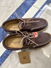男鞋2025春夏新款復古三眼帆船鞋低幫英倫風(fēng)工裝鞋潮流休閑真皮鞋 紅棕色 40 曬單實(shí)拍圖