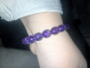 普陀山正品紫水晶手串女款轉運珠手鏈好運禮物 紫水晶手鏈 曬單實(shí)拍圖