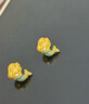 喜上眉梢足金999轉運珠3D硬金拋光面珠磨砂路路通DIY配飾散珠送禮女 4mm光珠【約0.8g】多顆重版 曬單實(shí)拍圖