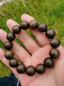 古木匠沉水級天然芽莊白奇楠沉香手串男士高端黑油老料棋楠沉香木手鏈女 【全沉水 】14mm 天然奇楠沉香 曬單實(shí)拍圖