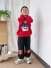 汪汪隊立大功（PAW PATROL）兒童衛衣套裝秋冬裝新款秋季加絨加厚男童運動(dòng)服套裝新年拜年服 紅色兩件套 120 曬單實(shí)拍圖