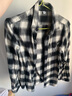 優(yōu)衣庫童裝男童女童法蘭絨格子襯衫長(cháng)袖襯衣薄外套上衣新款478132 09 黑色 160 曬單實(shí)拍圖