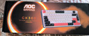 AOC GK300/GK320無線藍牙有線三模鍵盤多功能屏顯 機械手感拼色鍵盤電競游戲電腦辦公鍵盤RGB背光輕音 GK300【藏藍綺夢】77鍵 曬單實拍圖
