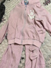 瑪米瑪卡（MOMOCO）兒童套裝女童秋裝童裝運動(dòng)服衛衣甜美可愛(ài)兩件套 粉色 140拜年服 曬單實(shí)拍圖