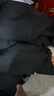 羅蒙西服套裝男士商務(wù)修身西裝男職業(yè)正裝小西服新郎伴郎結婚禮服外套 黑色雙扣【西服+西褲+襯衫】 6XL /200【190-205斤】+7件禮品 曬單實(shí)拍圖