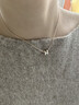 愛(ài)馬仕（HERMES）Mini Pop H項鏈 玫瑰金鏈條橢圓立體琺瑯項鏈送女友節日送禮 白色玫瑰金H147992FO49 鏈長(cháng)40cm吊墜0.7*0.9cm 曬單實(shí)拍圖