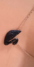施華洛世奇（SWAROVSKI）【經(jīng)典爆款】SWAN 大號黑天鵝項鏈女送女友教師節禮物生日禮物女 曬單實(shí)拍圖