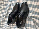海瀾之家（HLA）皮鞋男新品商務(wù)正裝內增高男士皮鞋西裝德比鞋子男 黑色【內增高HAAPXM4DAO316】 44 曬單實(shí)拍圖