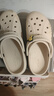 卡駱馳crocs貝雅云彩女士洞洞鞋戶(hù)外休閑鞋|208186 冬日白-11S(含智必星) 38 (240mm) 曬單實(shí)拍圖