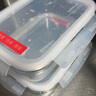 樂(lè )扣樂(lè )扣大容量耐熱玻璃保鮮盒密封碗水果餐盒微波爐飯盒廚房冰箱冷凍盒 1000ml【長(cháng)方形單個(gè)】 曬單實(shí)拍圖