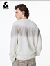 杰克·瓊斯（JACK&JONES）男裝秋季男士新款上衣圓領(lǐng)套頭針織衫毛衣225125010 A03白帽灰 常規 S 曬單實(shí)拍圖