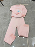 棉奇熊兒童睡衣春秋純棉女孩抗菌保暖家居服寶寶秋衣秋褲保暖中大童內衣 JJF04-套裝【280克純棉 保暖抗菌】 130 cm 曬單實(shí)拍圖