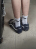 COSMICKISS德訓鞋女2025新款秋冬小眾設計感復古百搭運動(dòng)板鞋內增高休閑鞋 藍色【36碼】 曬單實(shí)拍圖