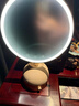 歌嵐gevilan 3D聯(lián)動(dòng)化妝鏡帶燈led補光美妝鏡子 七夕禮物情人節送女友老婆 桌面梳妝臺高清新婚梳妝鏡 奶昔白 曬單實(shí)拍圖