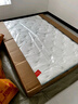 喜臨門(mén)真皮雙人床主臥奶油風(fēng)極簡(jiǎn)家具實(shí)木腳排骨架床綿綿[床架] 乳白+光年plus3.0床墊 1.8*2米 曬單實(shí)拍圖