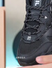 斐樂(lè )（FILA）休閑鞋貓爪鞋5代運動(dòng)鞋春季新款男鞋老爹鞋 黑-BK 43 曬單實(shí)拍圖