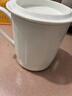 友來福茶杯陶瓷帶蓋純白骨瓷小號辦公會議杯子開會水杯400ml定制印字 曬單實拍圖